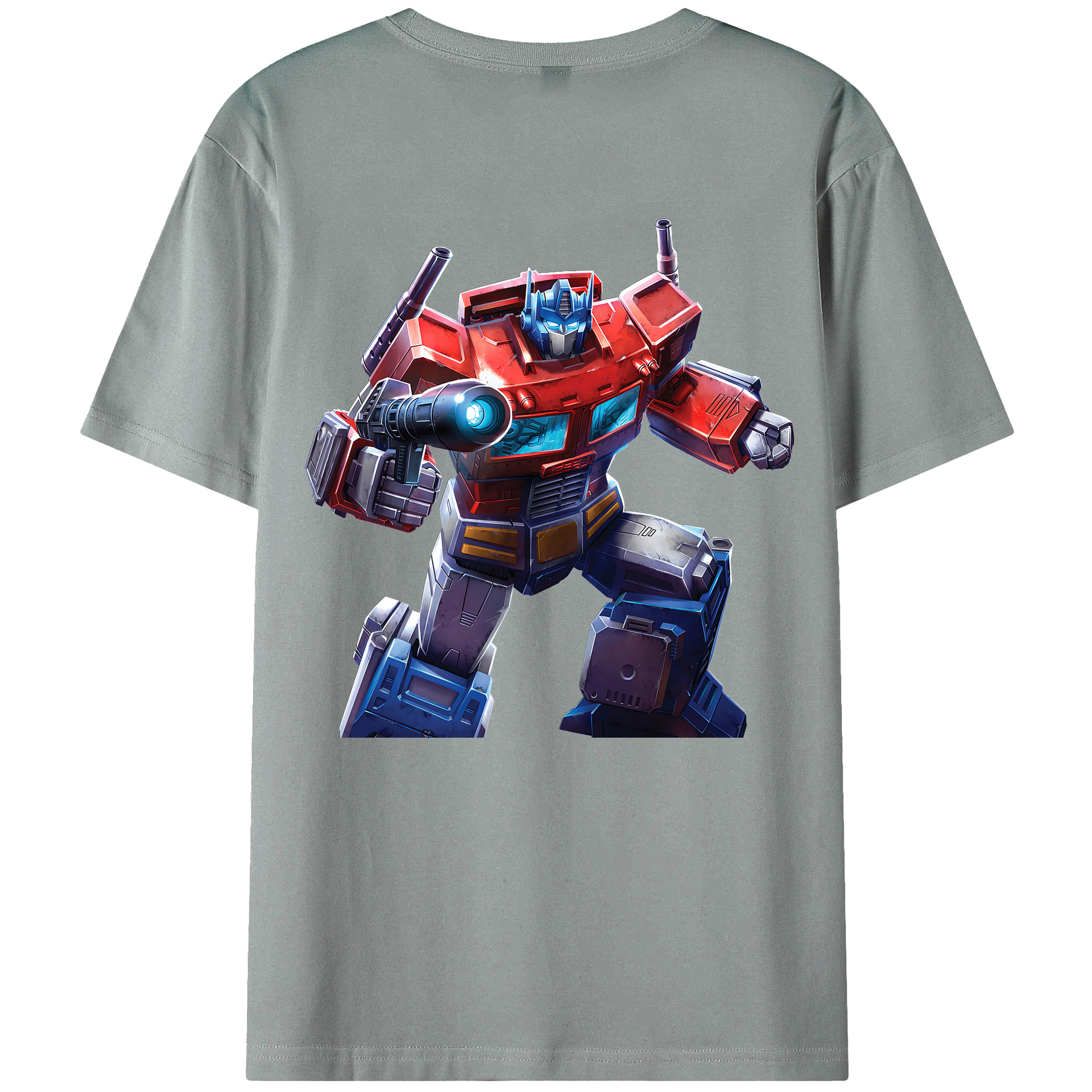 （画像用） Transformers トランスフォーマー 綿100％ メンズ半袖Tシャツ（バックプリント） 通気性